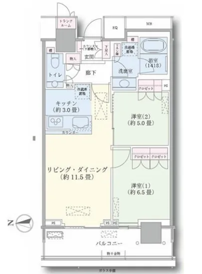 ザ・パークハウス晴海タワーズ クロノレジデンス 3002