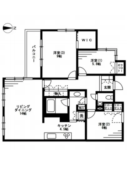 レジディア上目黒 304