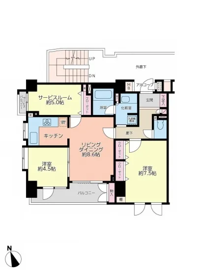 ダイアパレス麻布十番 601