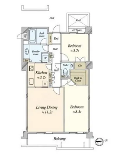 ファミールコート白金ヒルズ 205