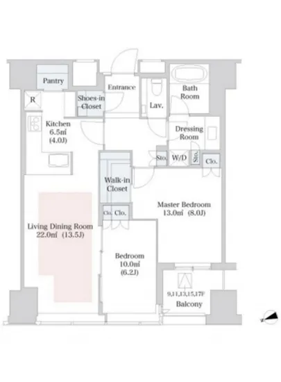 セントラルパークタワー・ラ・トゥール新宿 1718