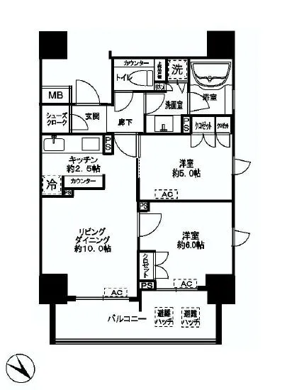 グランスイート南麻布 1006