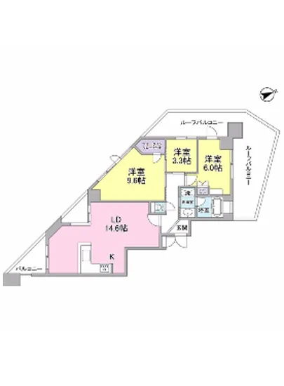 ザ・パームス代々木上原コスモテラス 801