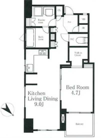 グランスイート月島リエール 1F