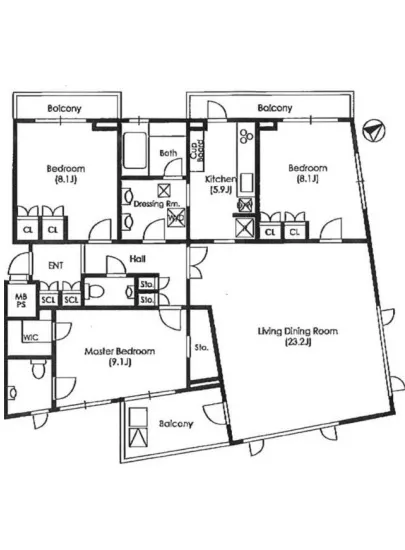 サンウッド白金三光坂 2F