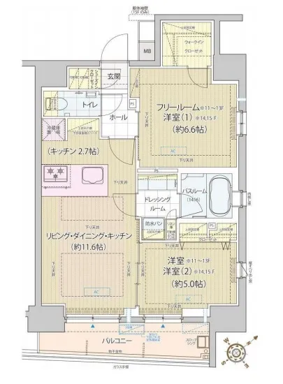 レビスタ白金高輪 1103