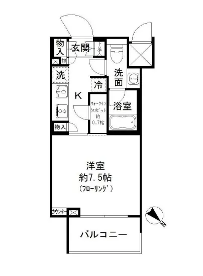 パークリュクス白金高輪 1006