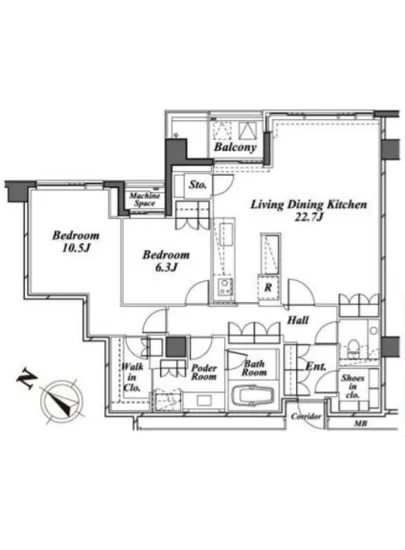 パークハウス常磐松 3F