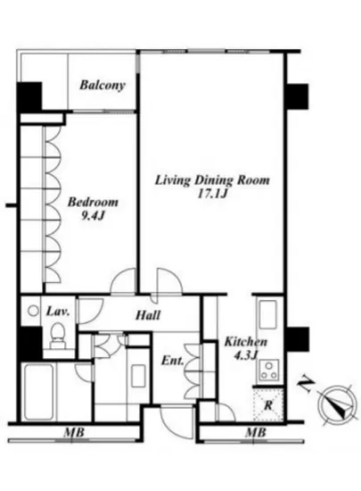 パークハウス常磐松 4F