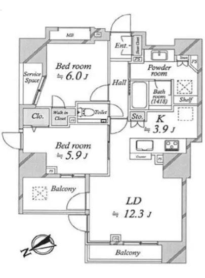 プラウド恵比寿ディアージュ 401