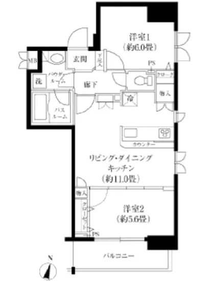 レジディア神田東 1404