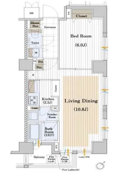レックス勝どきプレミアレジデンス 5F