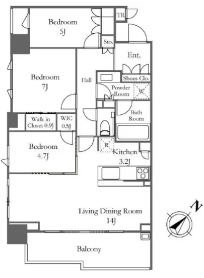 ザ・パークハウス月島ディアスタ 1104