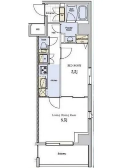 プレミアムキューブ日本橋浜町 302