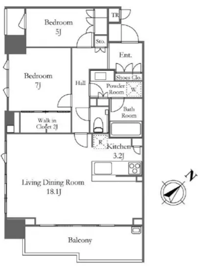 ザ・パークハウス月島ディアスタ 804