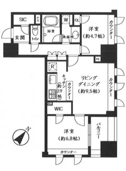 ファミール東銀座グランスイートタワー 307