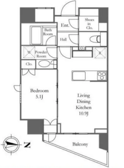 パークハウス市谷柳町 6F