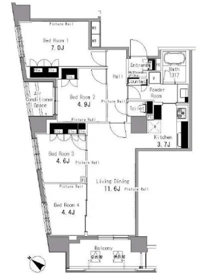 パークアクシス日本橋浜町 302