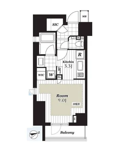 オープンレジデンシア虎ノ門 2階