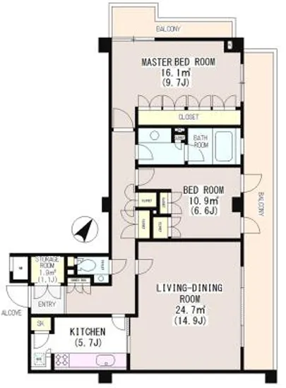 フラッツ砂土原 205