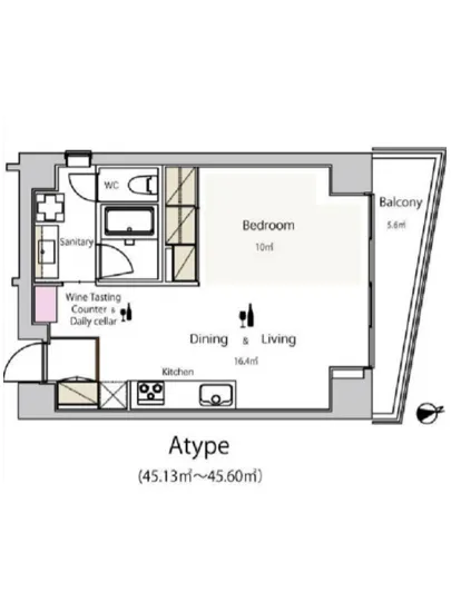 ワインアパートメント 801