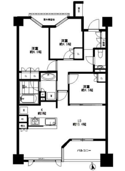 ヴィークコート市谷加賀町 4F