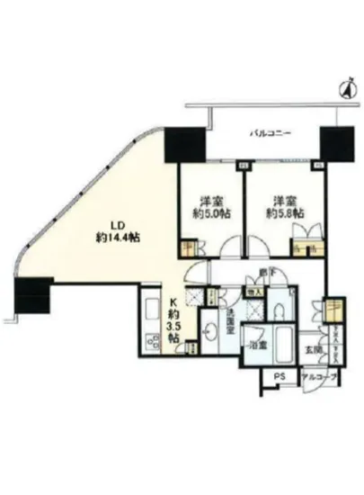 二子玉川ライズタワー&レジデンス T-1701
