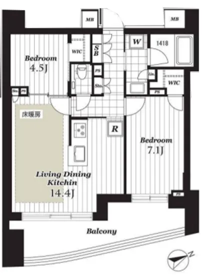 ザ コノエ代官山 2F