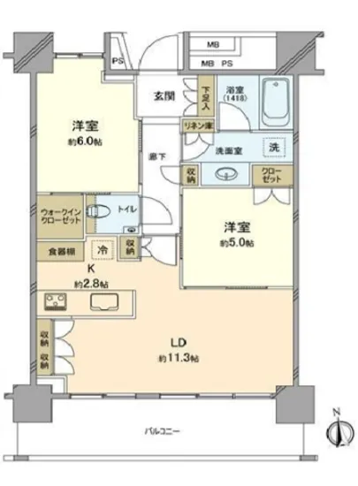 パークタワー東雲 1408