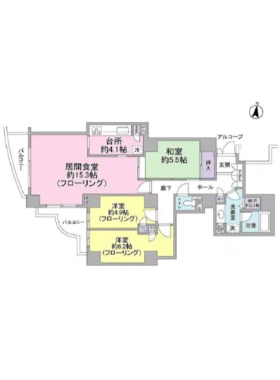 ザ・ガーデンタワーズ サンライズタワー 2F