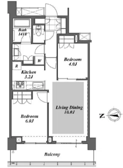 ブリリアイストタワー勝どき 1604