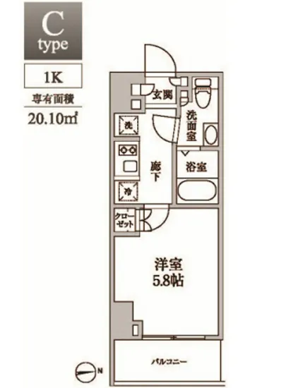 レジディア中延2 902