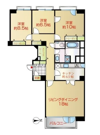 麻布永坂ハウス 3階