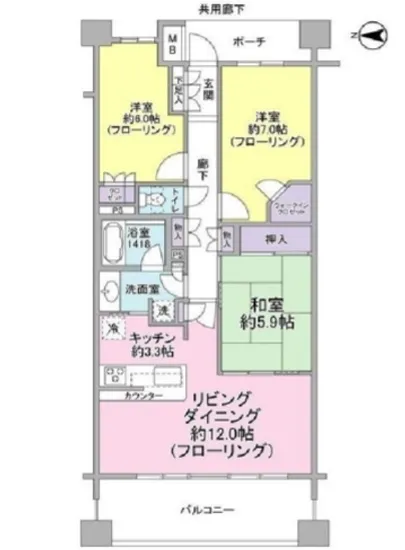 ジェントリーハウス品川大井 2F