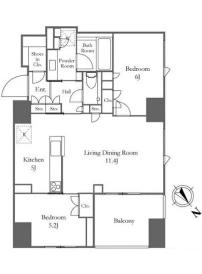 プラウド恵比寿南 2F