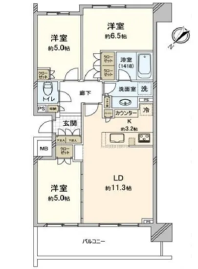 パークホームズ豊洲ザレジデンス 3F