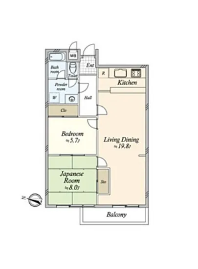 藤和南麻布コープ 2階