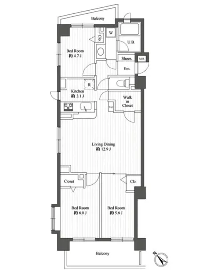 ベルメゾン六本木タワーズ 401
