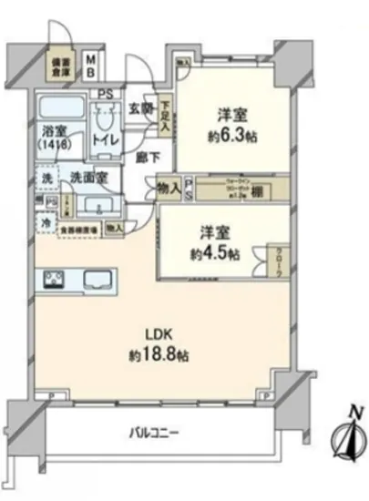 パークホームズ日本橋浜町ザテラス 3F