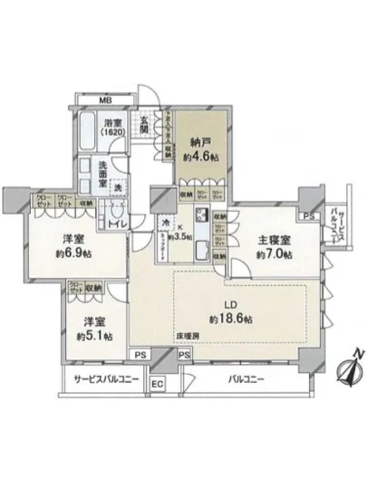 五番町マンション 9F