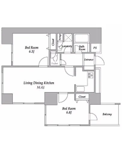 プラザタワー勝どき 2901