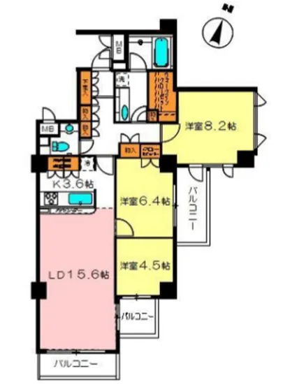 サンクタス広尾常盤松イーストコート 4F