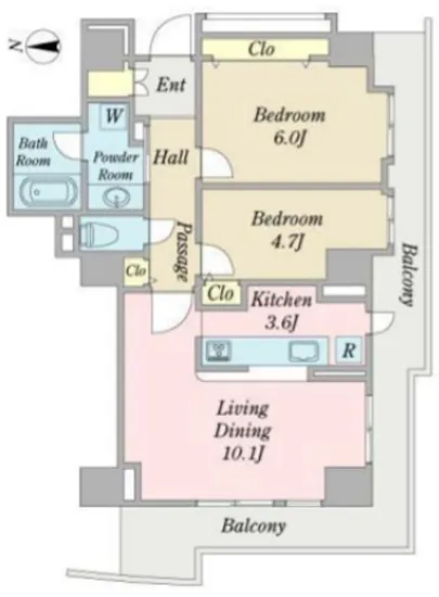 スカイシティ豊洲ベイサイドタワー 1601