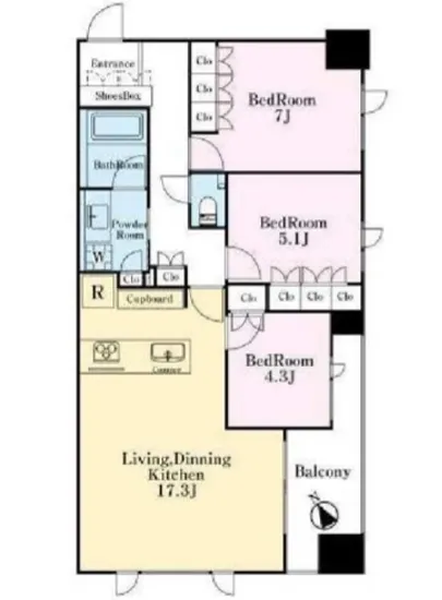 グリーンパーク八丁堀 7F