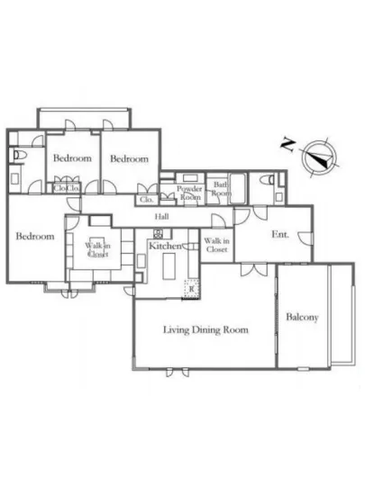 マジェス元麻布ガーデンズ D-1F