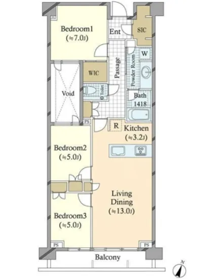 グランドメゾン目黒東山パークフロント 4F