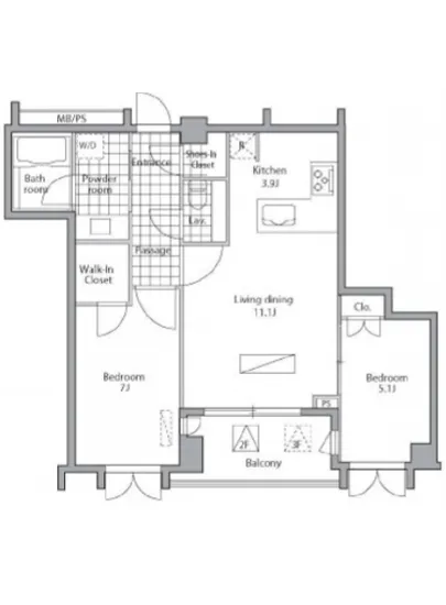 レジディア御殿山 204