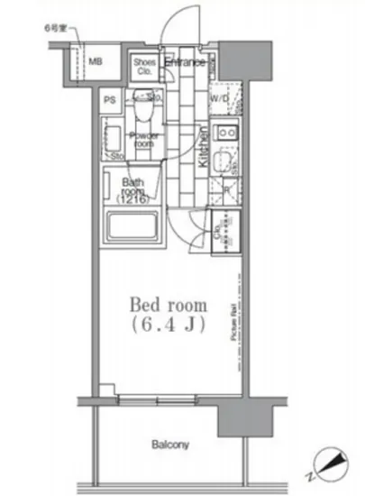 パークハビオ目黒リバーサイド 202