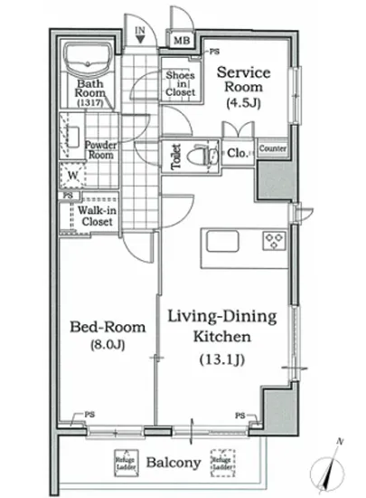 レジディア文京本駒込 1305