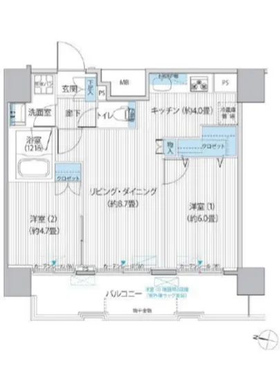 コスモグランス南品川 1201